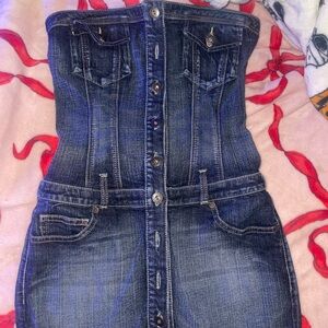 guess jean mini dress